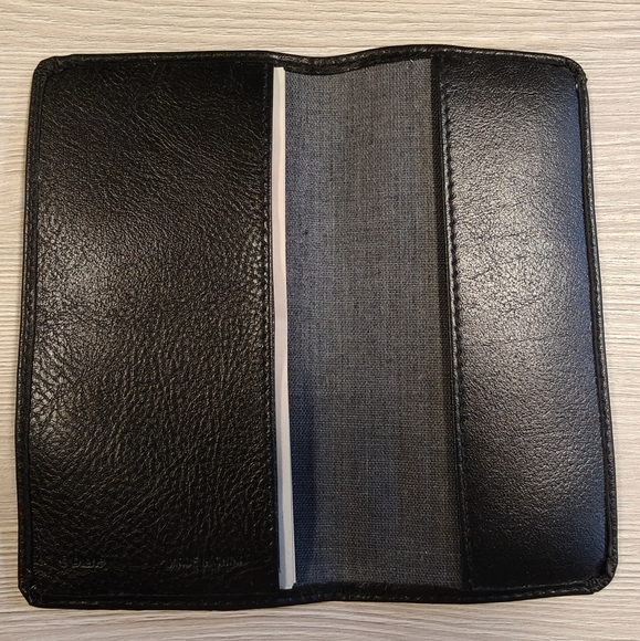 Black faux leather Disney Mickey Embossed Mouse Wallet/Check/Address Book Cover - Picture 9 of 10